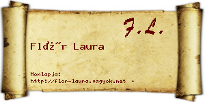 Flór Laura névjegykártya